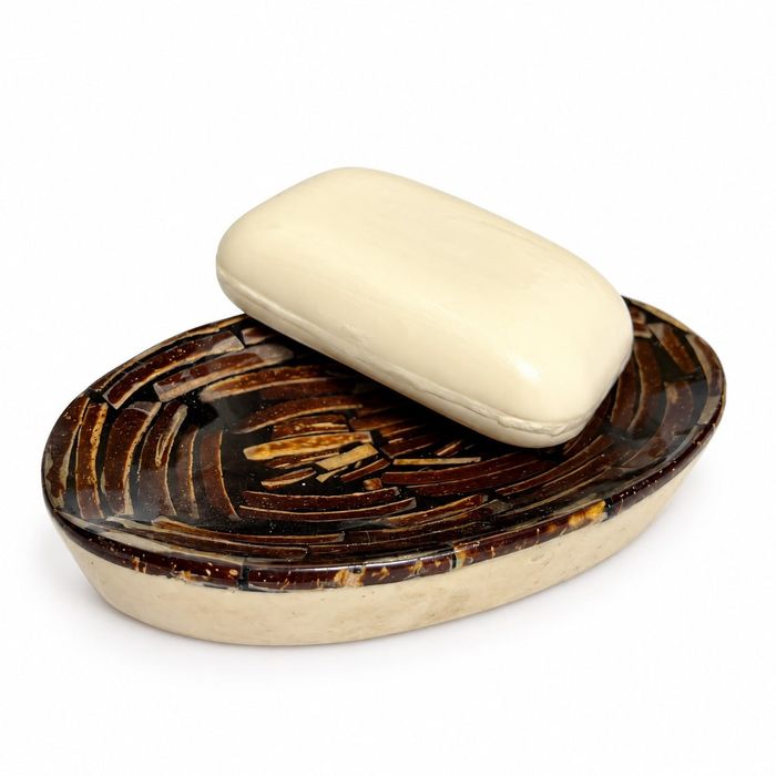 Săpuniere handmade din ceramică, scoici și lemn – de la 25 lei