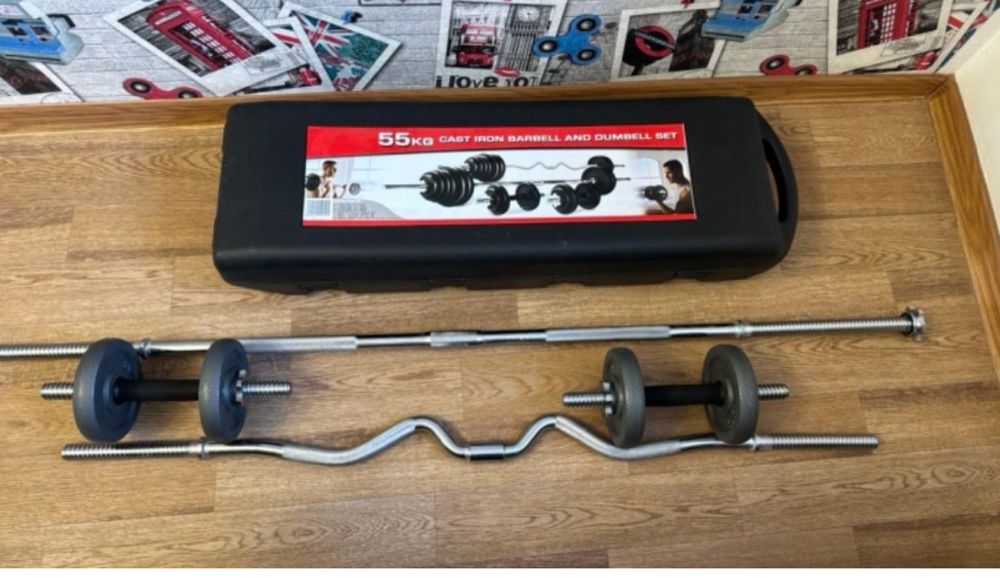 Разборные гантели, штанги 55 кг