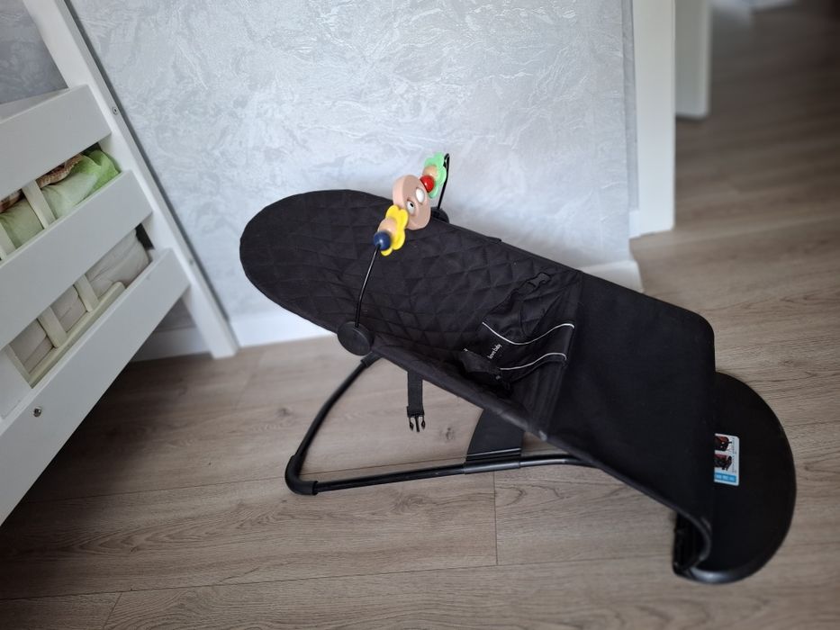 Шезлонг детский черный