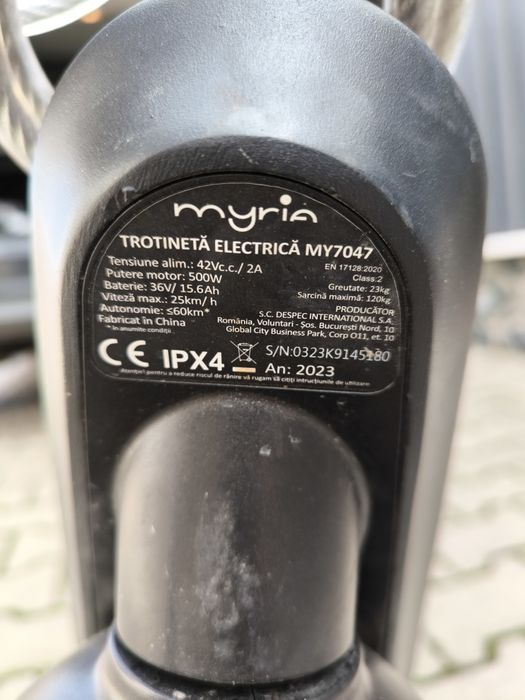 Vând trotinetă Myria 7047 in perfectă stare de funcționare