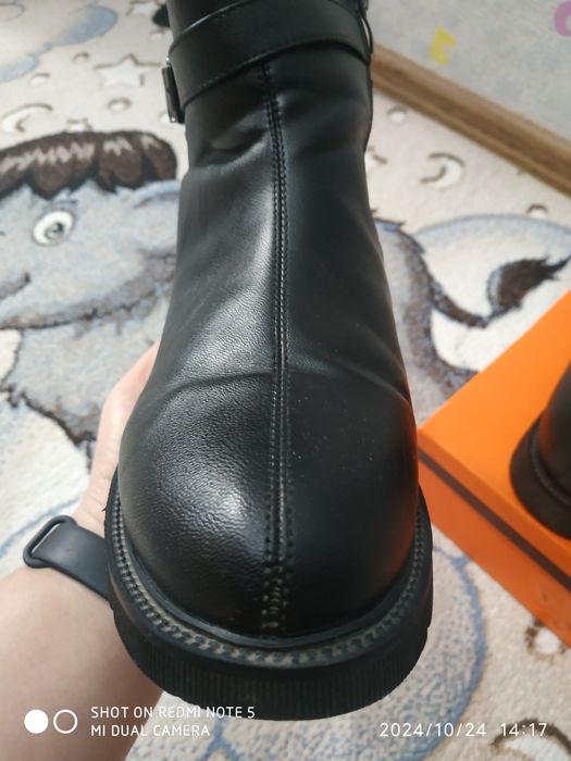 Корейские кожаные сапожки