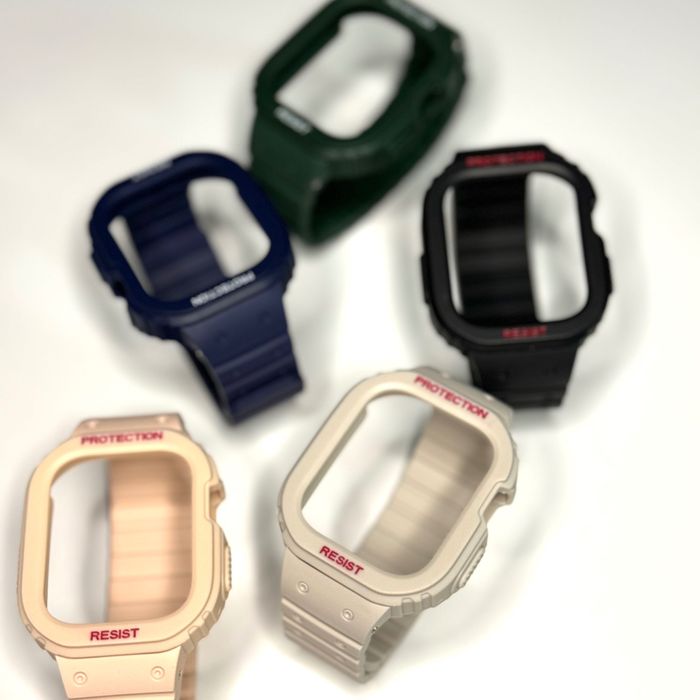 Удароустойчиво калъфче с каишка за Apple Watch ULTRA/SE/9/8/7/6/5/4