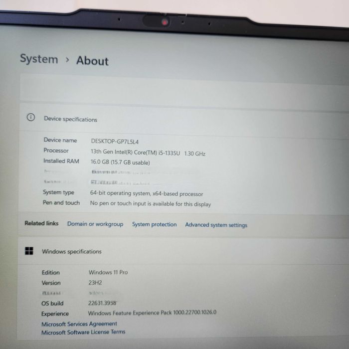 LENOVO ThinkPad 16" i5 2024 16gb RAM SSD 512 raport bateri - nou cutie