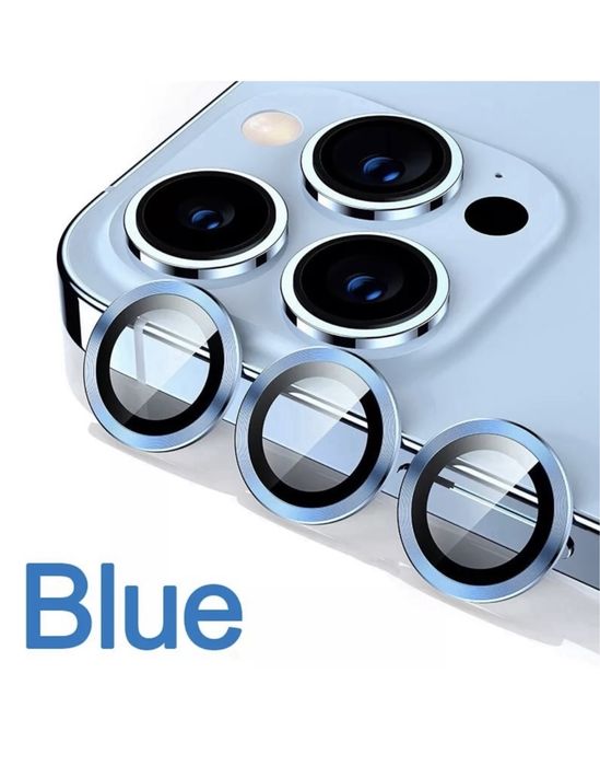 Iphone 13/14/15/16/17 PRO MAX PLUS AIR Folie Sticla Camera 3 in 1 Colo