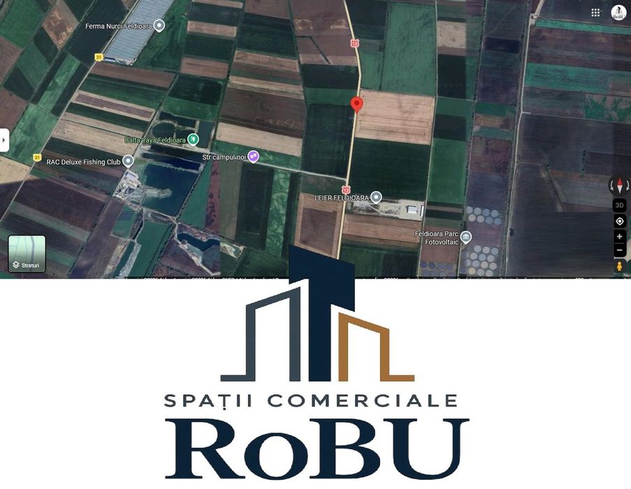 Teren 9611 mp DN13 in zona  Leier - Feldioara # Robu Spatii Comerciale