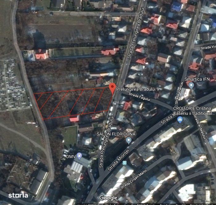 Teren intravilan 3333 mp Prelungirea Bradului Bacau