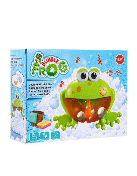 Музикална Жаба за Балончета Bubble Frog за Баня | Машина за Сапунени Балони с Музика