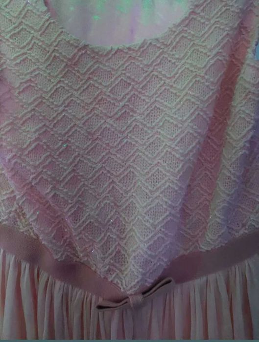 Rochie evenimente roz cu sclipici XXS/ XS