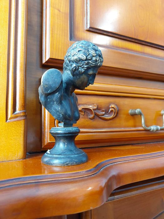 Veche Sculptura Bronz Bust David! Piesa Deosebita!