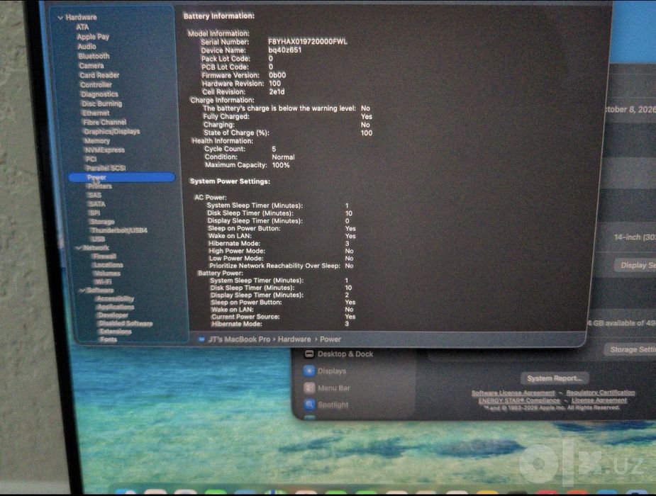 MacBook Pro M4 Pro 24 Gb Ram 512 Gb SSD Емкость 100% Циклов 6