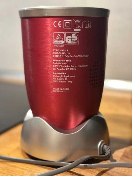 Nutribullet® Pro 900W – set căni, culoare roșu