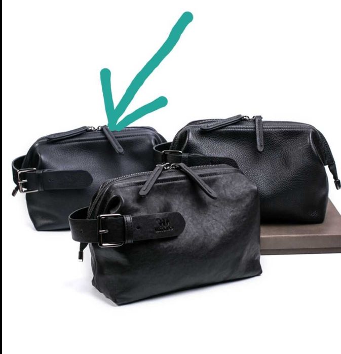 Мужской клатч Wmnuo, из натуральной кожи Цвет blue cow