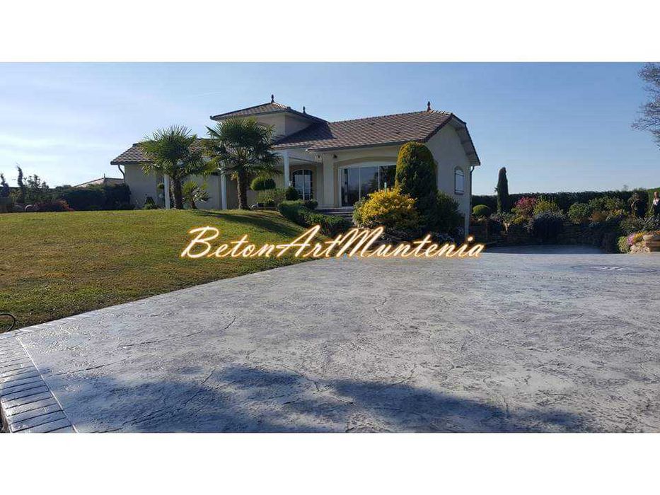 Beton amprentat și amprentat vertical