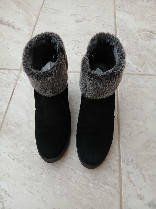 Ghete din piele culoare negru
