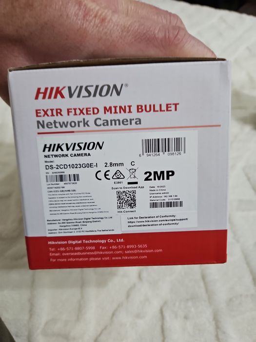 Sistem supraveghere Hikvision 4 camere + NVR – Nou, sigilat