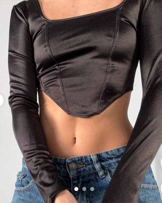 Top tip corset, nou, H&M, mărimea XS