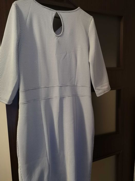 Rochie alb - negru, m44