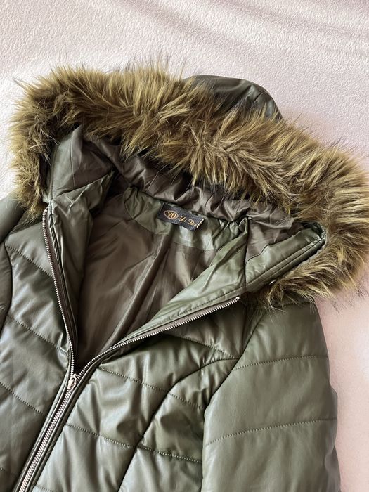 Зимно яке маслено зелено