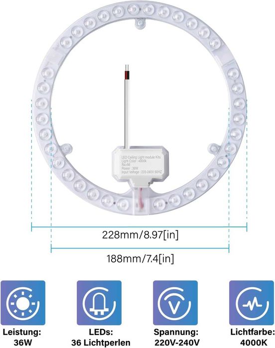 Led модул за плафон DoRight 36W 6000K
