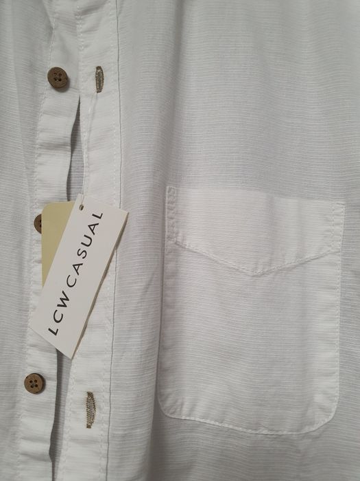 Camasa alba barbat LCWaikiki L XL noua