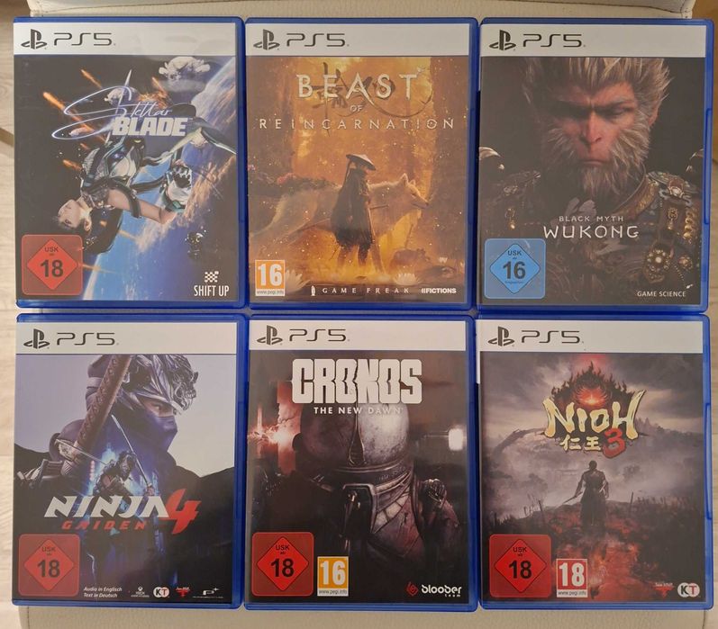 Wukong Black Myth, Stellar Blade, Nioh 3, Ninja Gaiden 4, Cronos The New Dawn