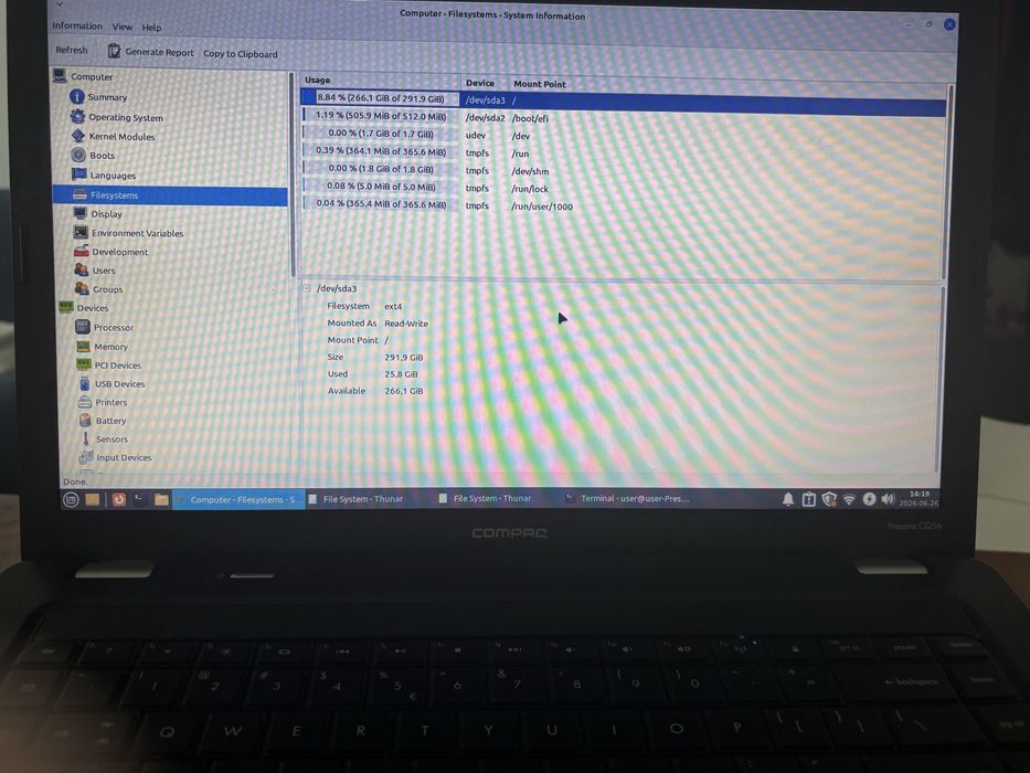 Laptop Compaq Presario CQ56