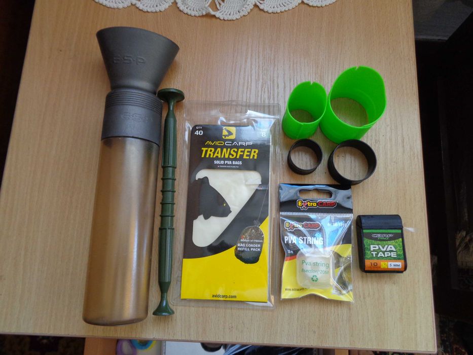 Много шаранджийски неща(PVA,лидери,поводи,кутии,Pop-up,Wafters и др.)!