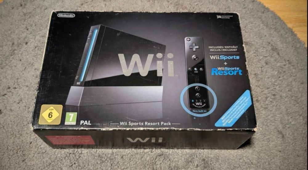 Consola Ninetendo Wii Black Modata 2manete/nunchuck-uri 64gb
