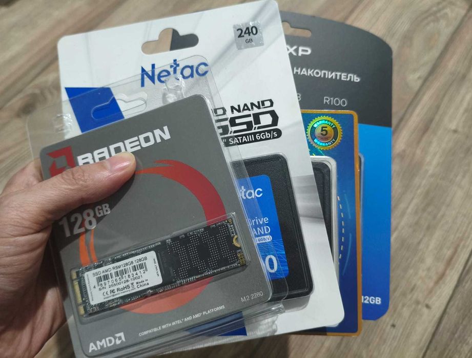 SSD M2 128gb 256gb AMD Netac TEAMGROUP (SATA 3.0 NGFF)