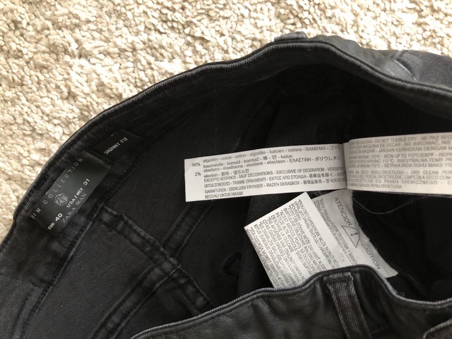 Blugi Zara Man Skinny Fit, marimea 40, noi