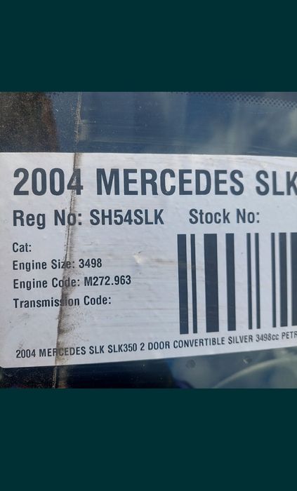 Mercedes SLK 350,benzin,w171 за части