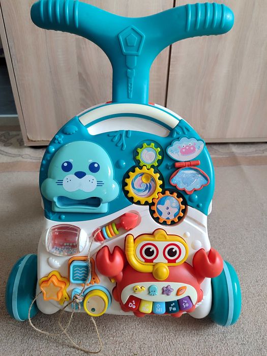 нтерактивна бебешка маса Luxuma, Сгъваема, Многоцветна