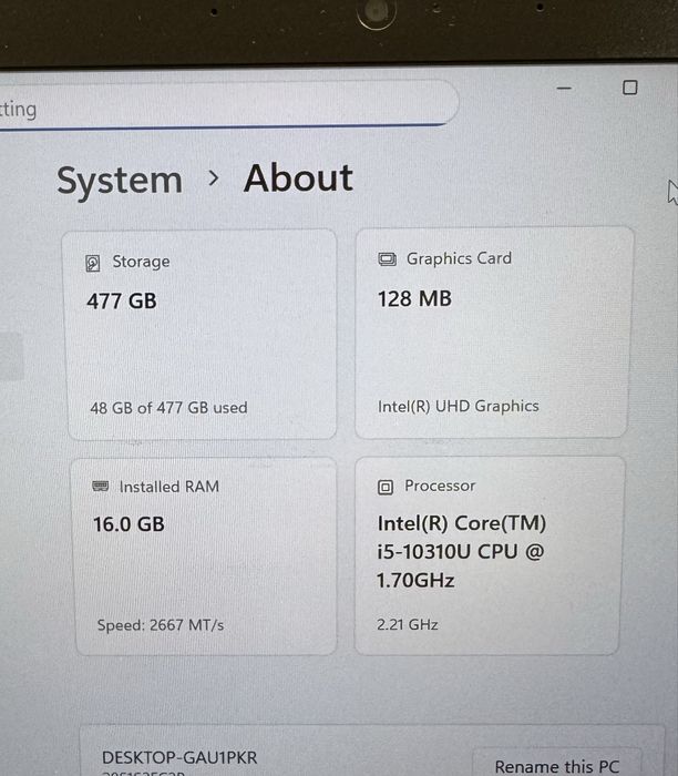 Lenovo ThinkPad T14 Gen1 i5 /16GB/512GB
