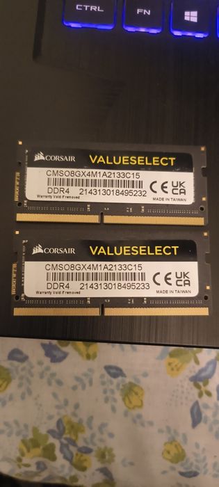 2x8gb corsair valueselect 2133 ddr4 cl15 laptop
