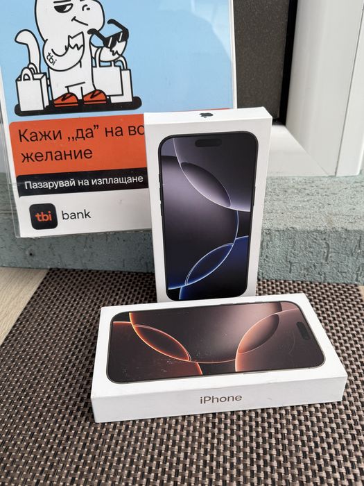 ЛИЗИНГ 83лв/м*iPhone 16 pro max* НЕРАЗПЕЧАТАН 16 про макс
