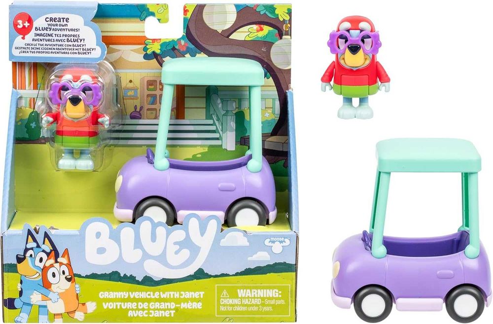 Bluey кола за пица с Мъфин Блуи с баба Джанет 2 вида