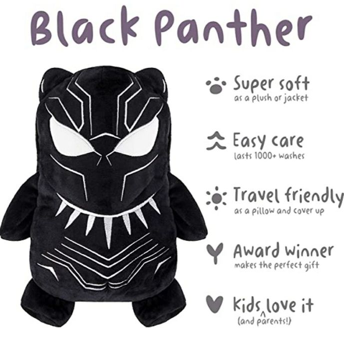 Толстовка-трансформер для мальчиков Cubcoats Черная пантера. США