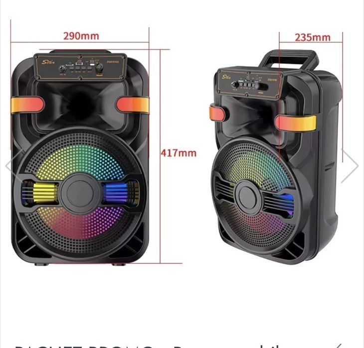 Boxa portabila bluetooth si microfon wireless, noi sigilate la cutie!!