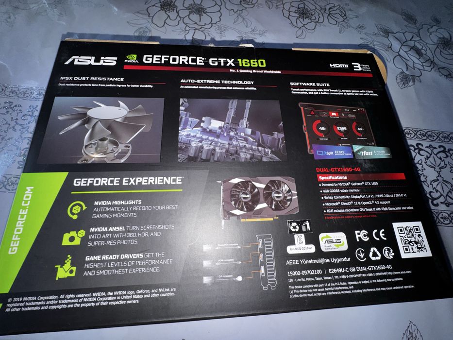 Продам GTX 1650 4GB