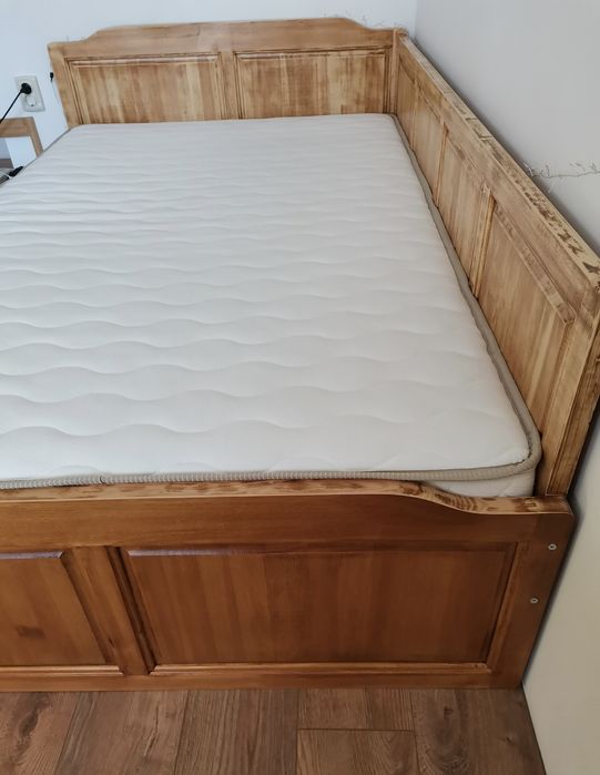 Легло приста (масив) с еднолицев матрак TED