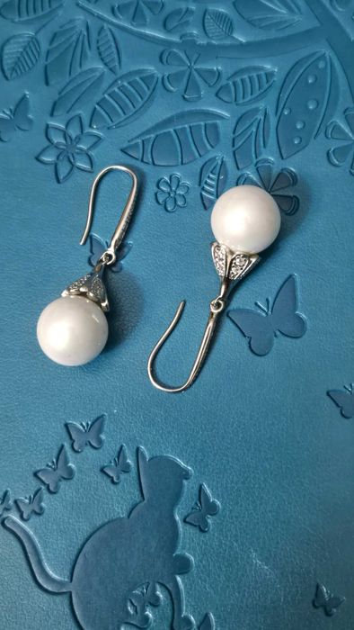 Новые серебряные-серёжки-сeрьги-925.