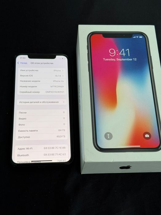 Iphone X 64 gb  состояние 10/10