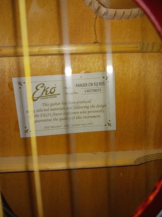 Chitara electro acustica Eko cu pedala efecte Zoom