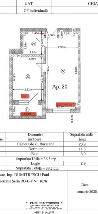 Inchirez aparatament 2 camere.nou