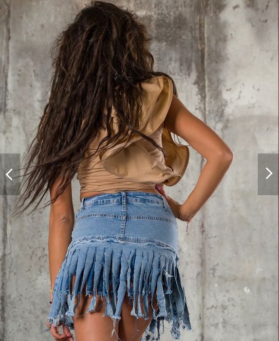 Пола-панталон MAIN CHARACTER, син цвят