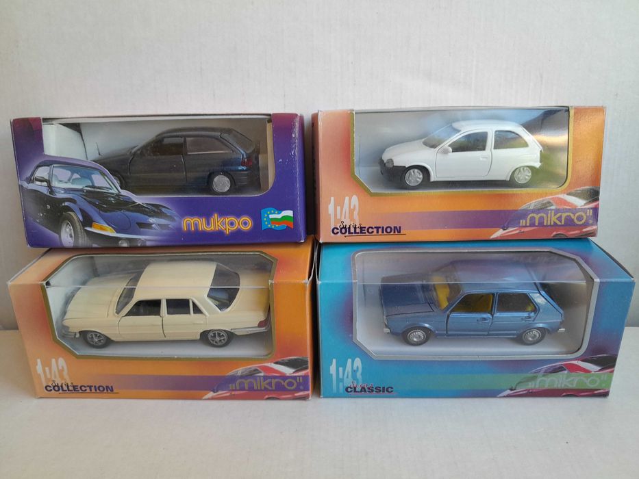 Колички 1:43 на GAMA, SCHUCO, Matchbox