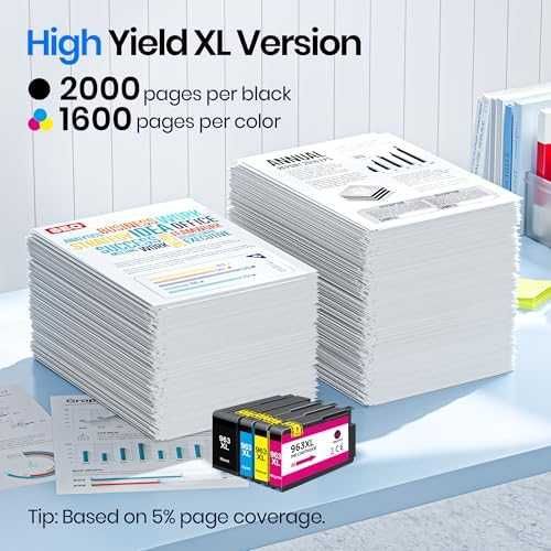 Нов Комплект 963XL мастилени касети за HP OfficeJet Pro 4 цвята тонер принтер мастило печат