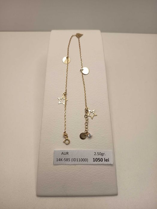 Bratara de picior aur 14 Karate (2.50 grame) ID11000