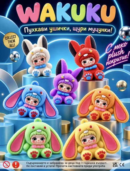 Капсули с играчки 55 mm wakuku