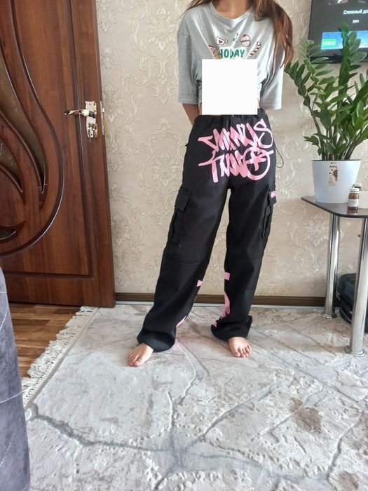 Брюки      новые    подростковые карго   унисекс